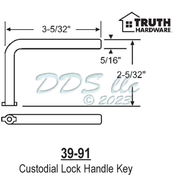 Removable Handle Key 39-91 1