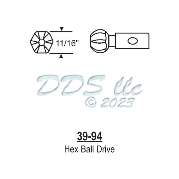 Hex Ball Drive 39-94 2