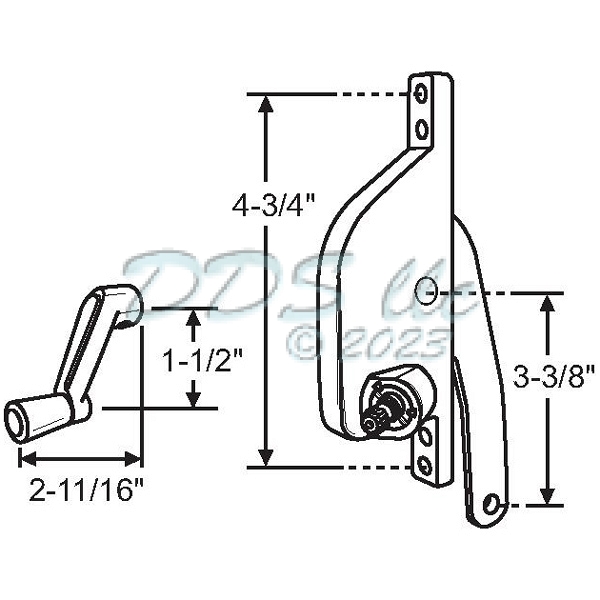 Jalousie Window Operator 41-292P 1