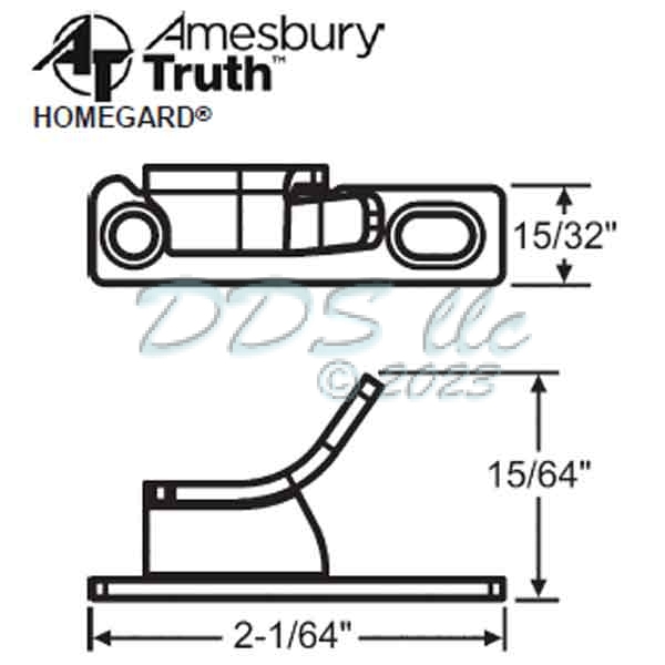 Casement keeper 50-1117 1