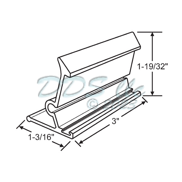 Extruded Sash Lift 50-1324BZ 1