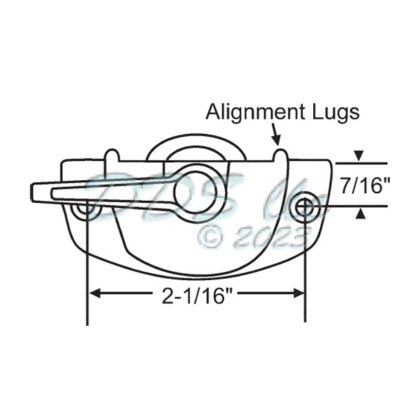 Sweep and Sash Lock 50-364-1 1