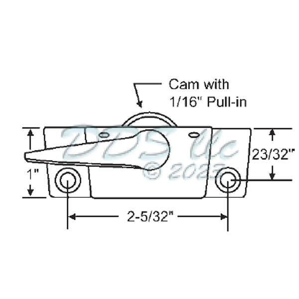 Sweep and Sash lock 50-429-46x 1