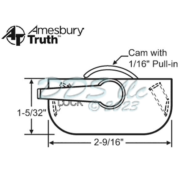 Sweep and Sash lock 50-486-1 1