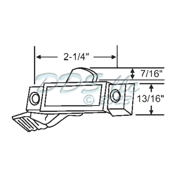 Sweep and Sash Lock 50-603AD 1