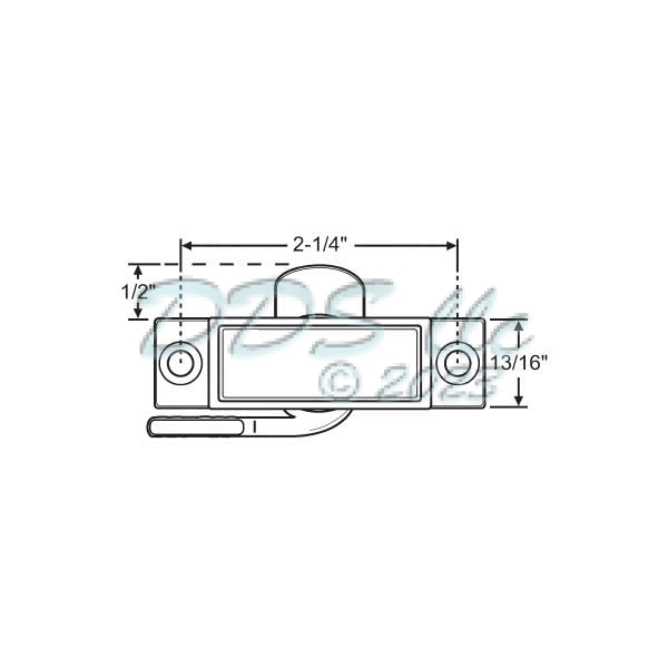 Sweep and Sash lock 50-603W-.500 1
