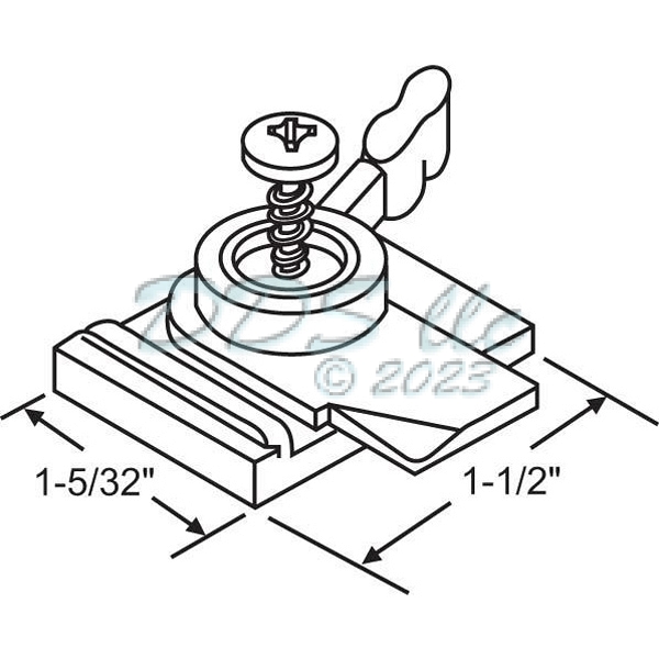 Thermagard Window Sash Lock 50-619RHA 1