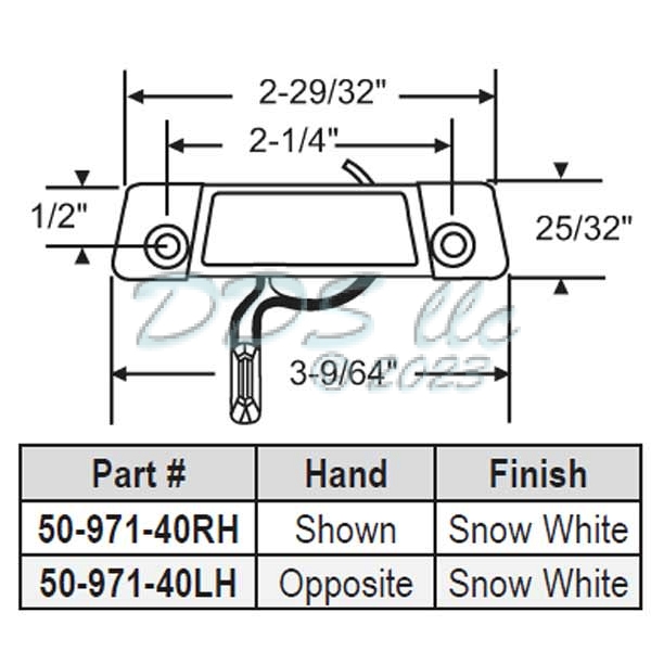 Sweep and Sash Lock 50-971-40LH 1