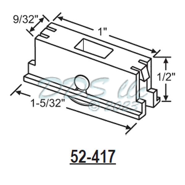 Atrium Sliding Window Roller 52-417 1