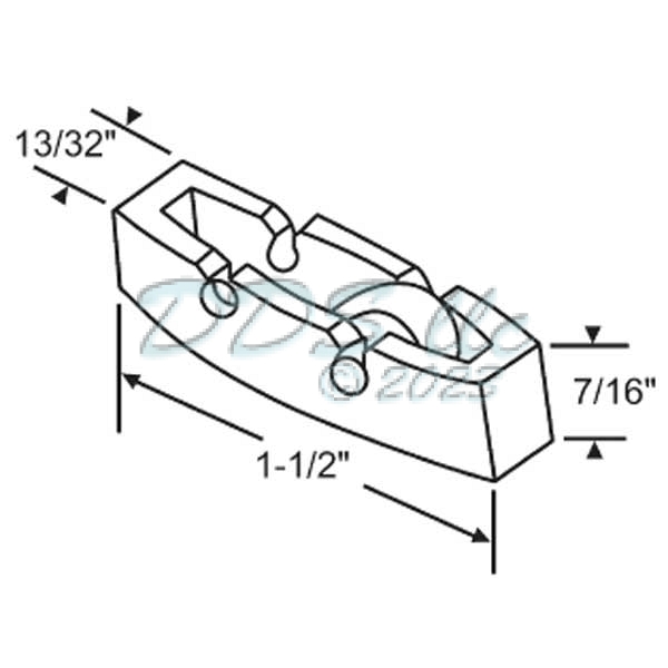 Capitol Sliding Window Roller 52-632a 1