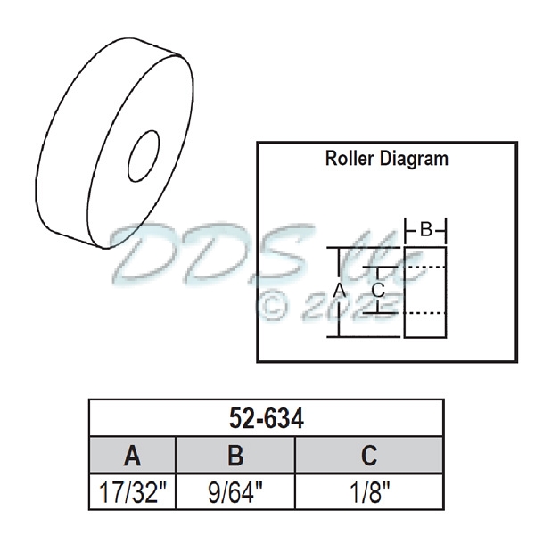 Sliding Window Wheels 52-634 1