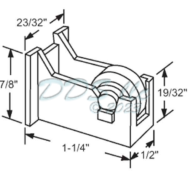 Sliding Window Rollers 52-685 1