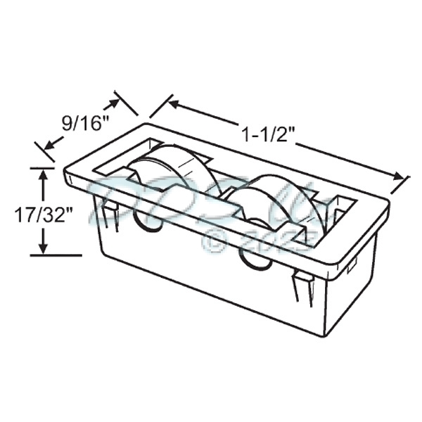 Sliding Window Rollers 52-934 1