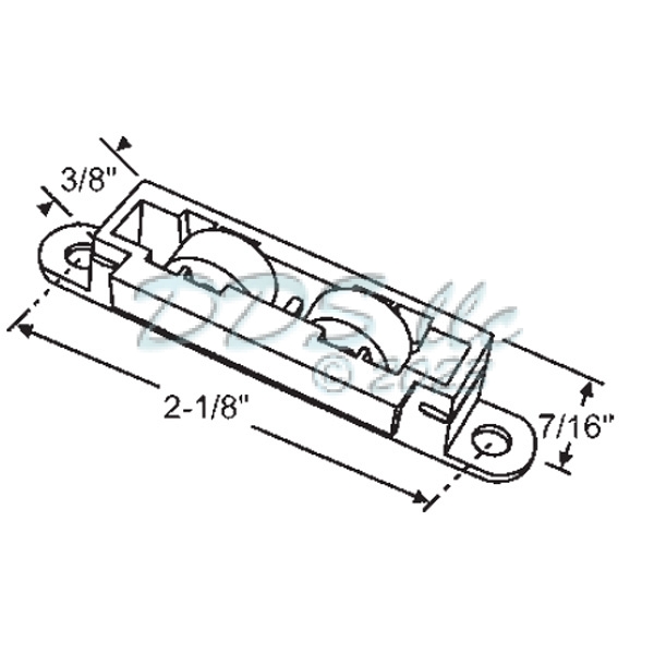 PGT Sliding Window Roller 52-937 1