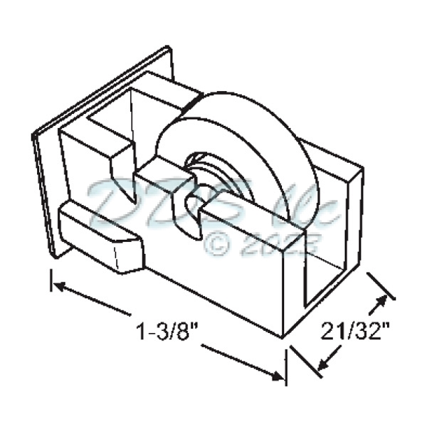 Traco Sliding Window Roller 52-950BRS 1