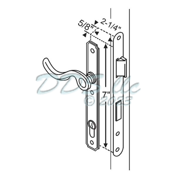 Atrium Swing Door Lockset 55-126PB 1