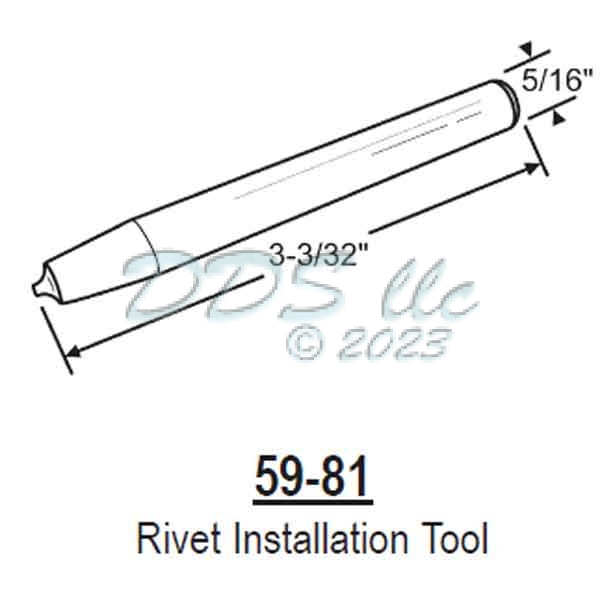 Rivet Installation Tool 5981 Patio Door Repair Parts