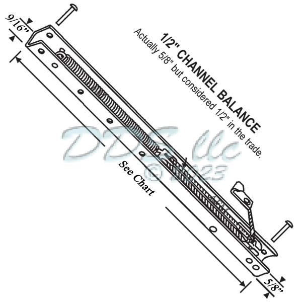 0920 Number on Window Channel Balance 60-092 1