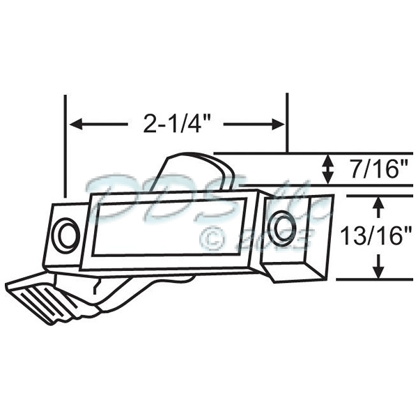 Sweep and Sash lock 50-603W 1