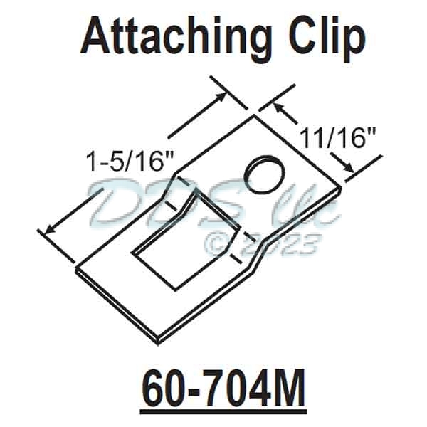 Attaching Clip 60-704M 1