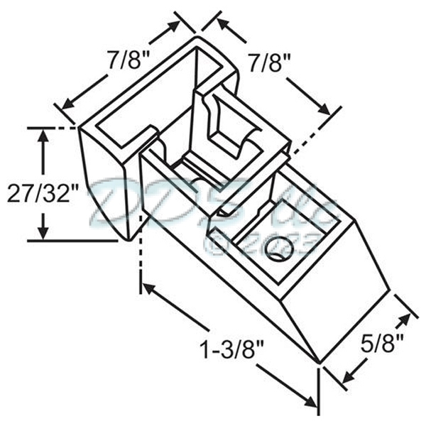 Plastic Top Sash Guide 60-935B 1