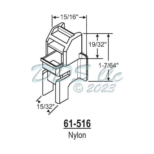 Window Balance Top Bracket 61-516 1