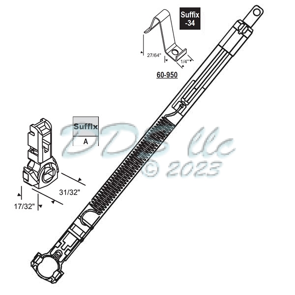 62-716 Inverted Channel Balance 62-716-28C-34A 1