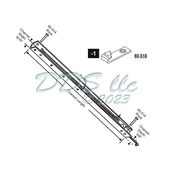 62 Series Tilt Window Balance 62-403-1 1