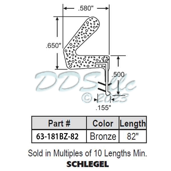 Weatherstrip 63-181BZ-82 1