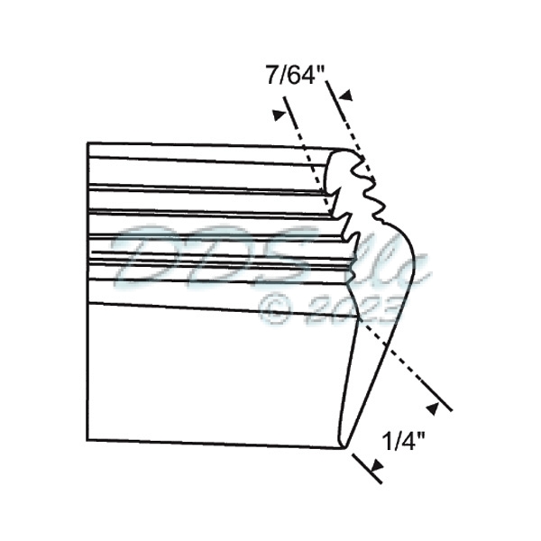 Standard Weatherstrip White 63-334 1