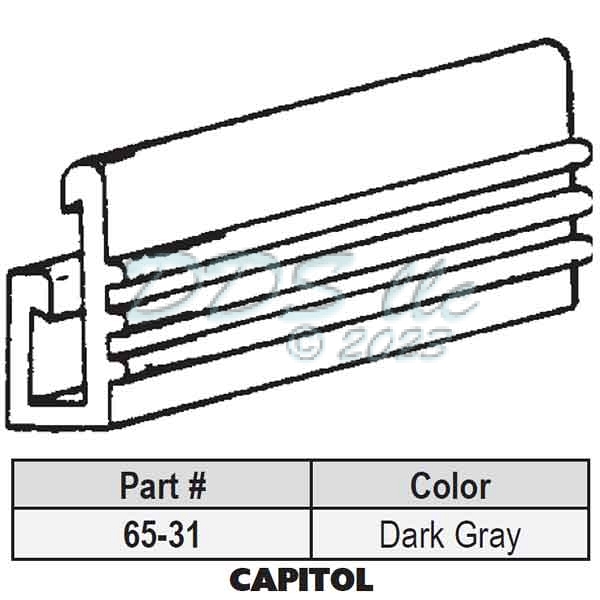 Snap In Vinyl Glazing Bead 65-31 1