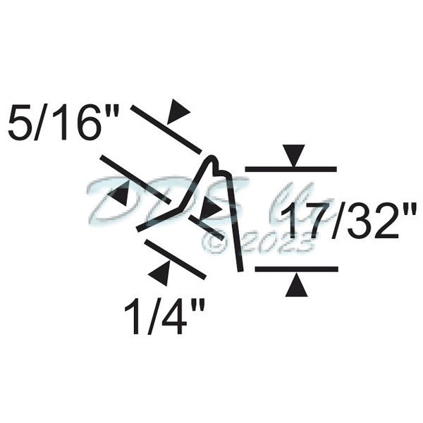 Snap In Vinyl Glazing Bead 65-313W 1
