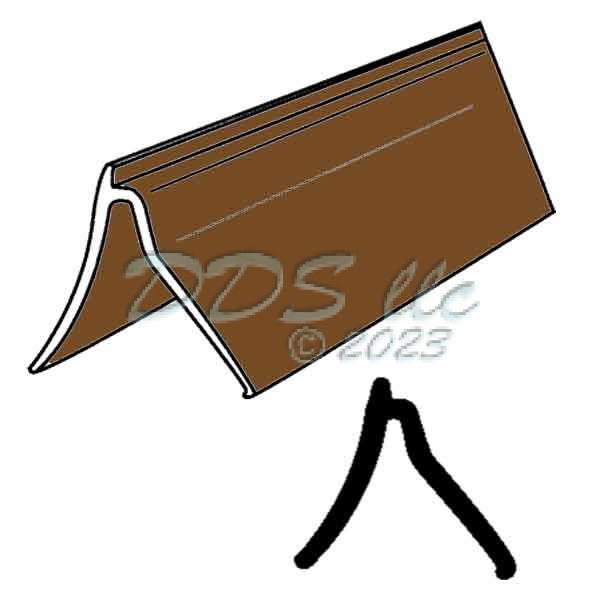 Vinyl Glazing Bead 65-350BZ 1