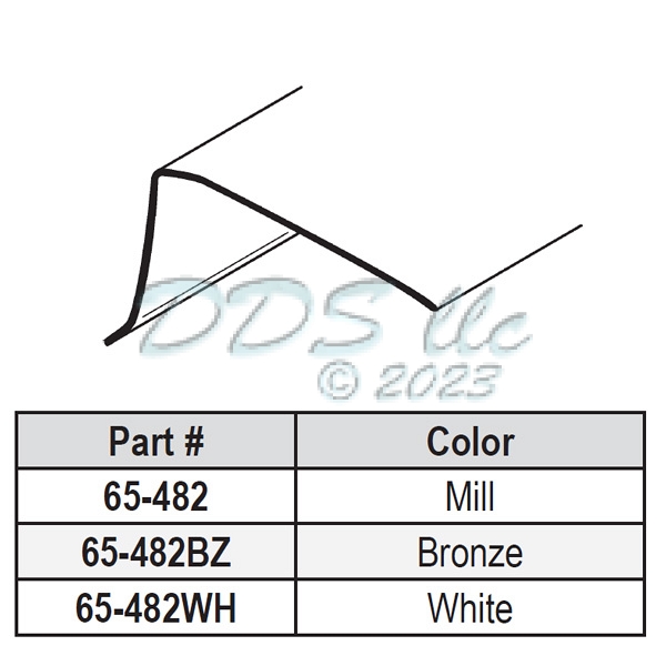 Metal Glazing Bead 65-482WH 1