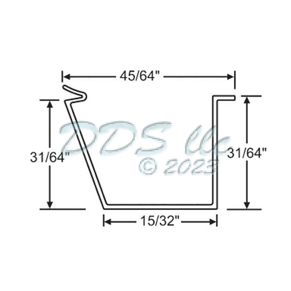 Vinyl Glazing Bead 65-488w 1
