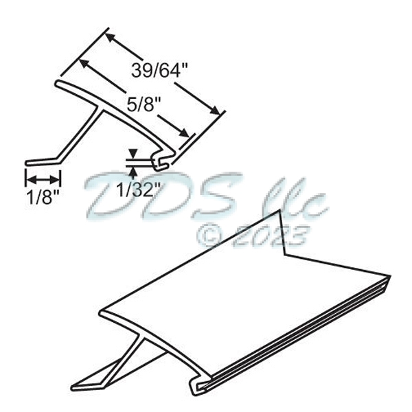 Milco Snap In Vinyl Glazing Window Bead 65-564b 1