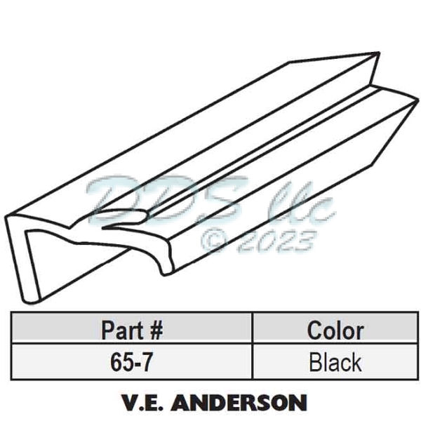 Snap In Vinyl Glazing Bead 65-7 1