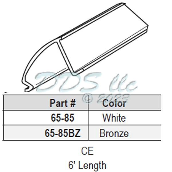Vinyl Glazing Bead 65-85 1