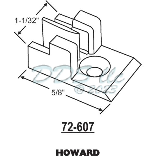 Lower Sash Clip 72-607 1