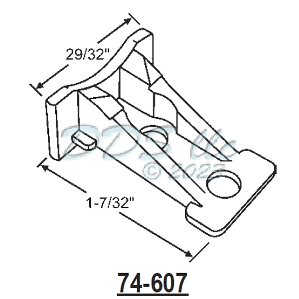 Keller Sash Guide 74-607 1