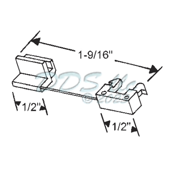 Rusco Window Vent Guide Black 75-507 1
