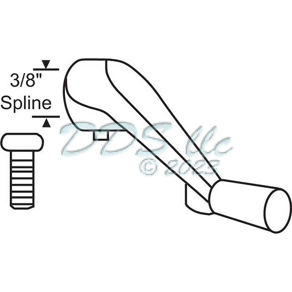 Andersen Casement Crank Handle White 750-1351332R 1