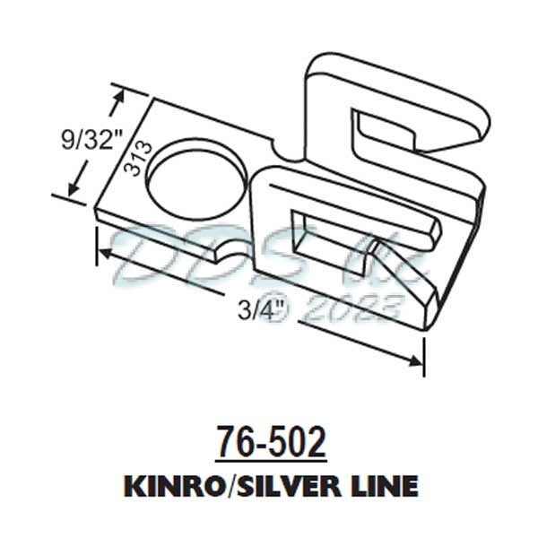 Metal Sash Clip 76-502 1