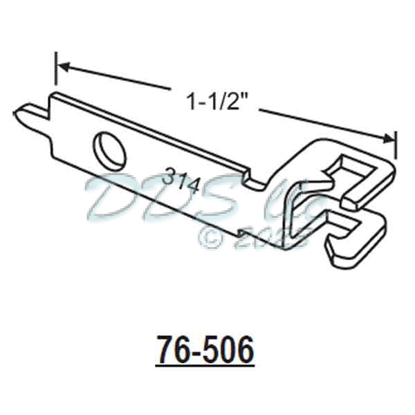 76 Series Metal Sash Clip 76-506 1