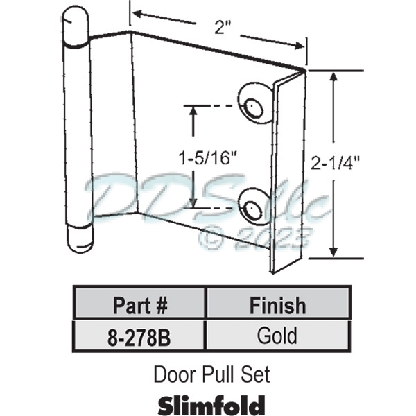 Door Pull Set 8-278B 1