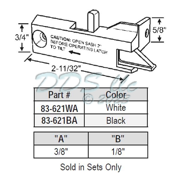 Tilt Latch 83-621BA 1