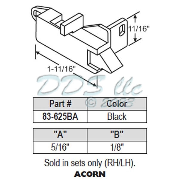 Window Tilt Latch 83-625BA 1