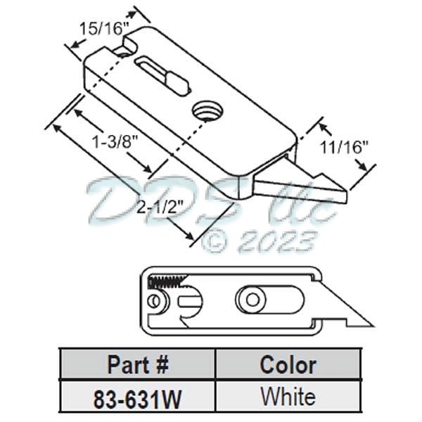 Tilt Latch 83-631W 1