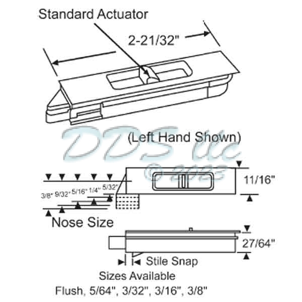 Snap in Tilt Latch 85-1054WA 1