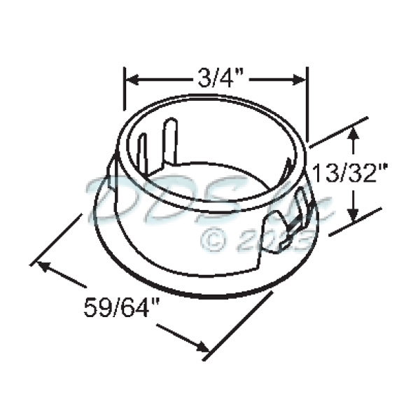 Screw Hole Cover White 85-1125W 1